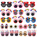 Colorful novelty Happy Birthday party glasses for kids photo booth props and festive celebration favors