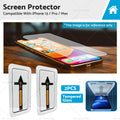 Clear 9H tempered glass screen protectors for iPhone 13 Pro Max in a convenient two pack