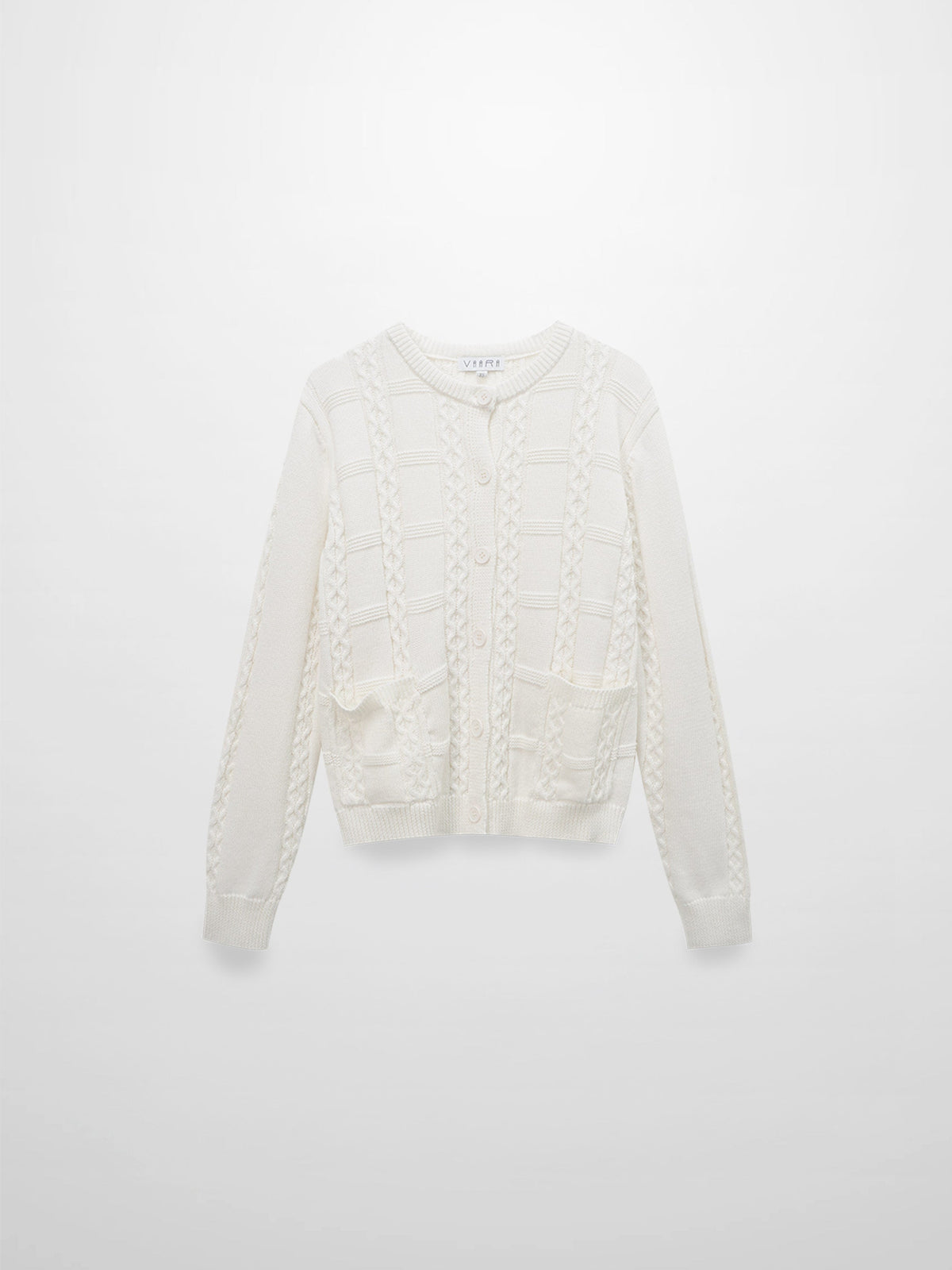Cable Design Cardigan-Ivory-0
