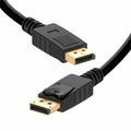 Black three-meter 4K Ultra HD DisplayPort cable for computer monitors and gaming setups