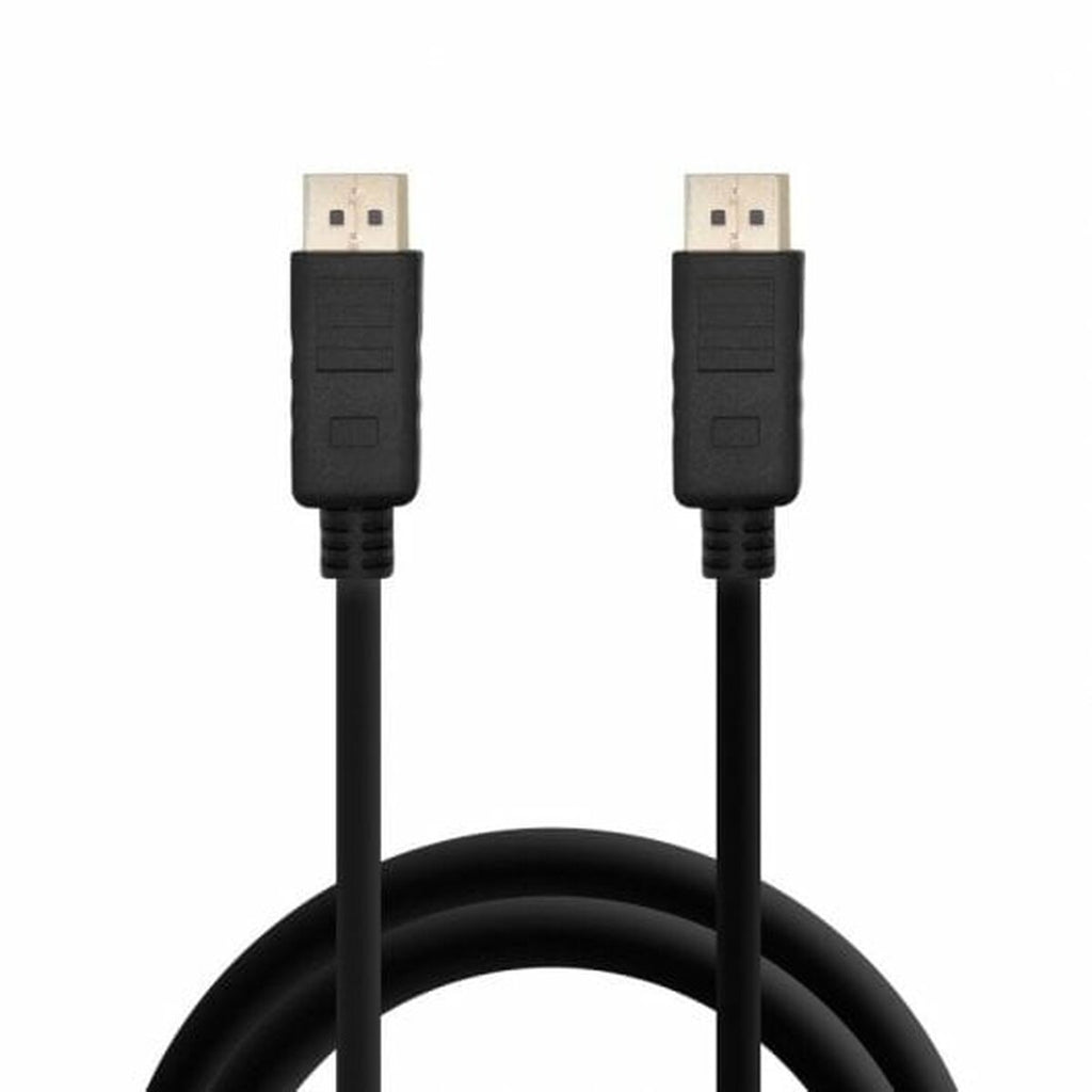Black three-meter 4K Ultra HD DisplayPort cable for computer monitors and gaming setups — view 4