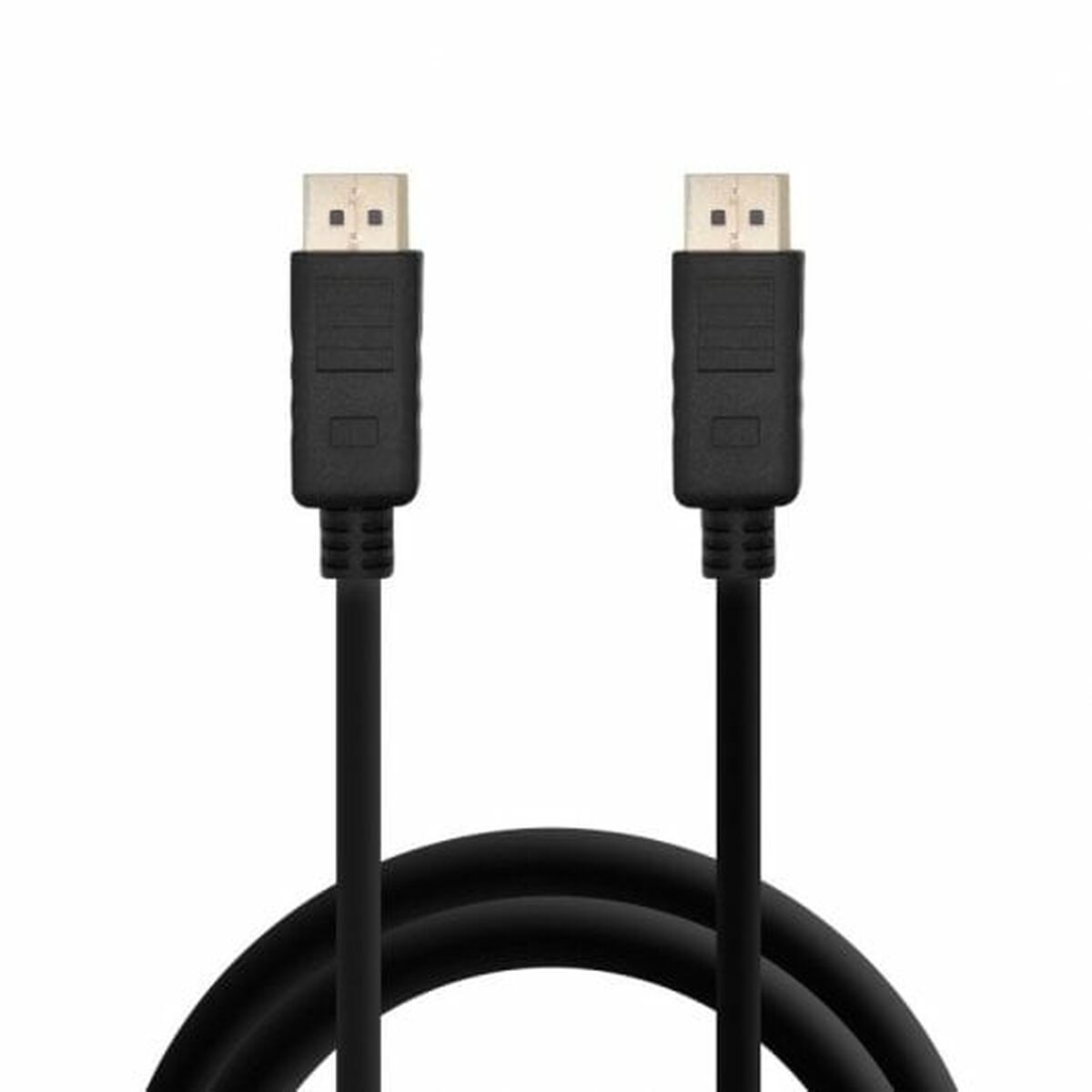 Black three-meter 4K Ultra HD DisplayPort cable for computer monitors and gaming setups — view 4