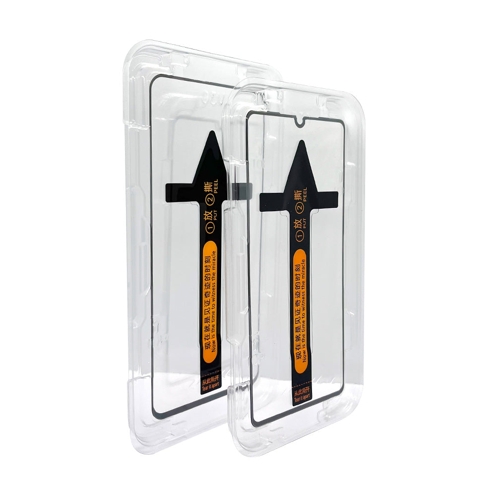 Clear 9H tempered glass screen protector two pack for iPhone 12 Pro Max smartphone displays