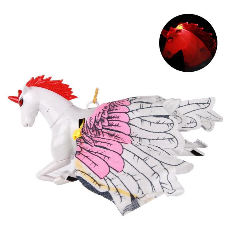 Interactive hanging bird cat toy made of durable plastic featuring a colorful flying bird design — view 5
