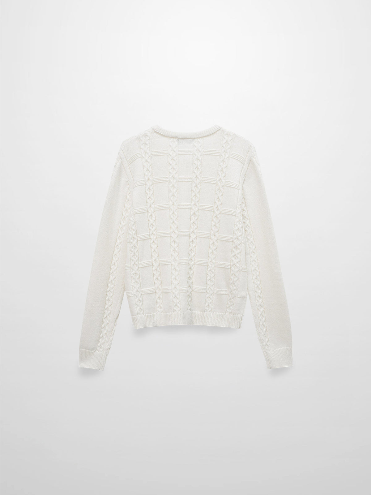 Cable Design Cardigan-Ivory-1