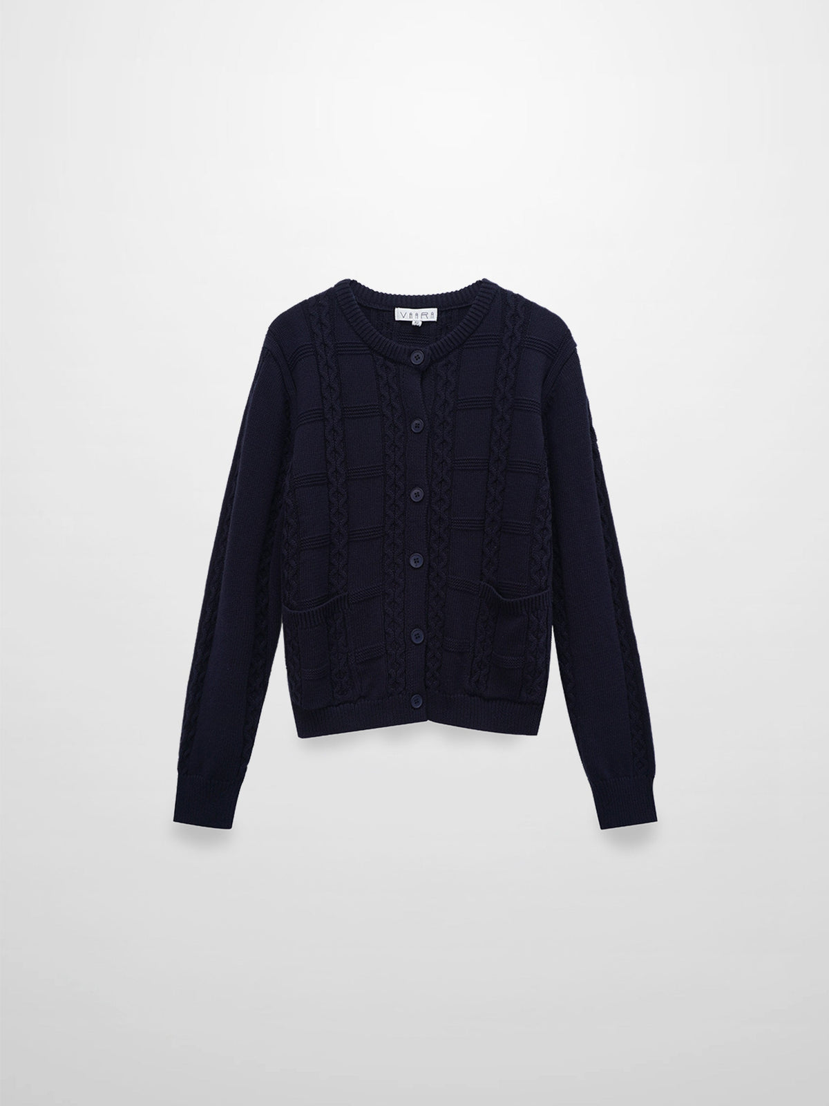 Cable Design Cardigan-Navy-0
