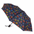 Biggdesign compact travel umbrella featuring an eye-catching canopy and black soft-touch rubber handle