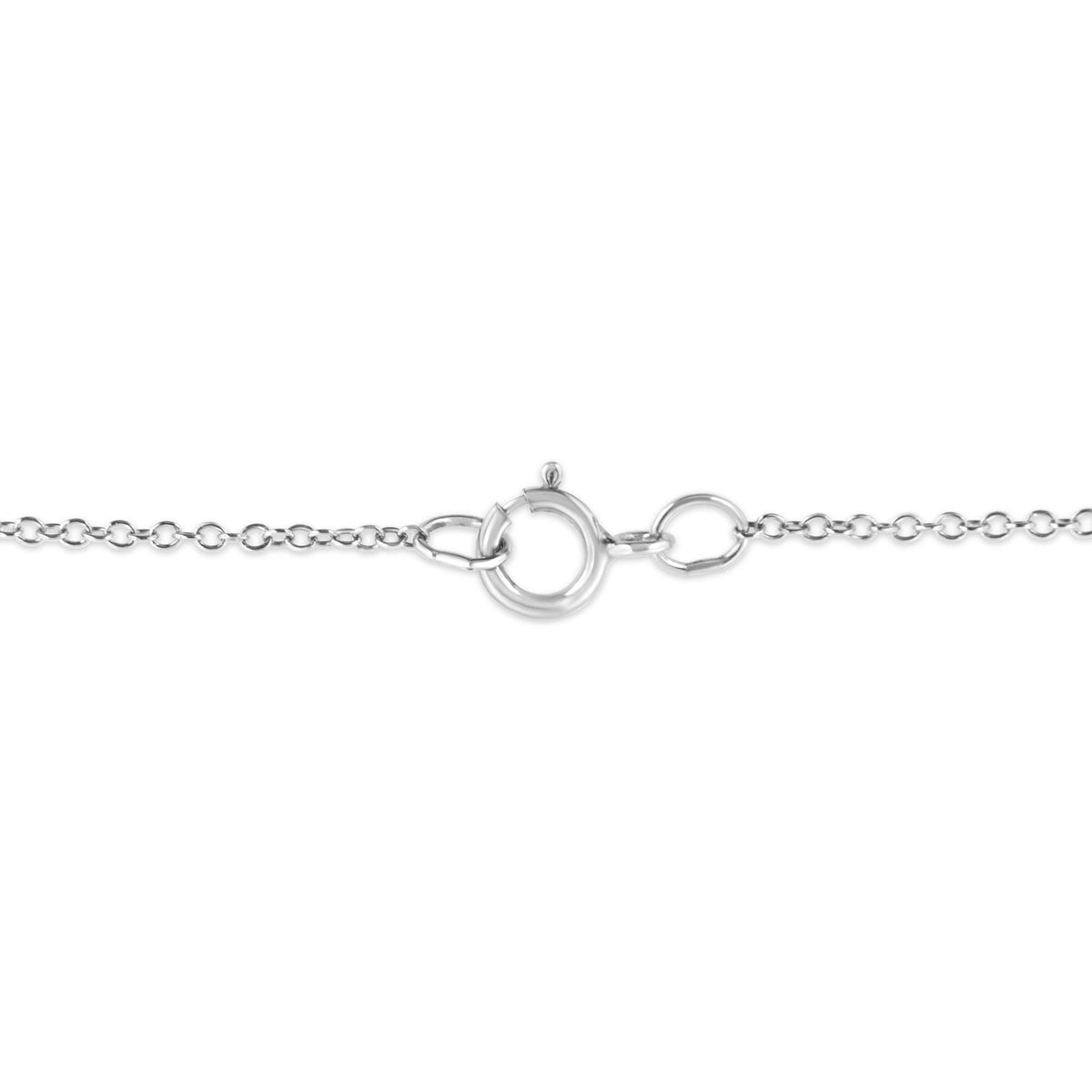 .925 Sterling Silver Prong-Set Diamond Accent Fashion Double Drop Design 18" Pendant Necklace (I-J Color, I1-I2 Clarity)-4