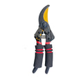 Heavy-duty carbon steel pruning garden shears with ergonomic handles for trimming plants and shrubs