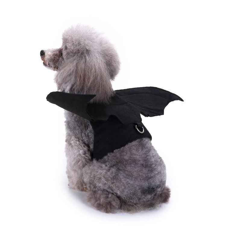 Spooky festive Halloween dog costume made of soft vibrant polyester fabric with adjustable straps — view 3
