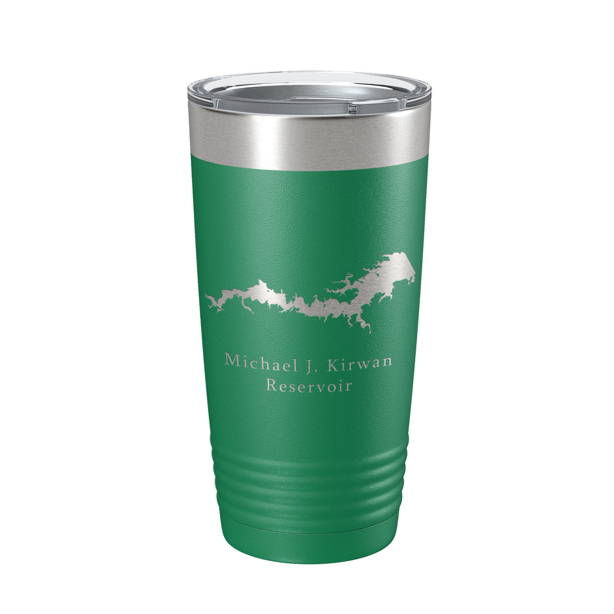 Michael J. Kirwan Reservoir Tumbler Lake Map Travel Mug Insulated Laser Engraved Coffee Cup Ohio 20 oz-9