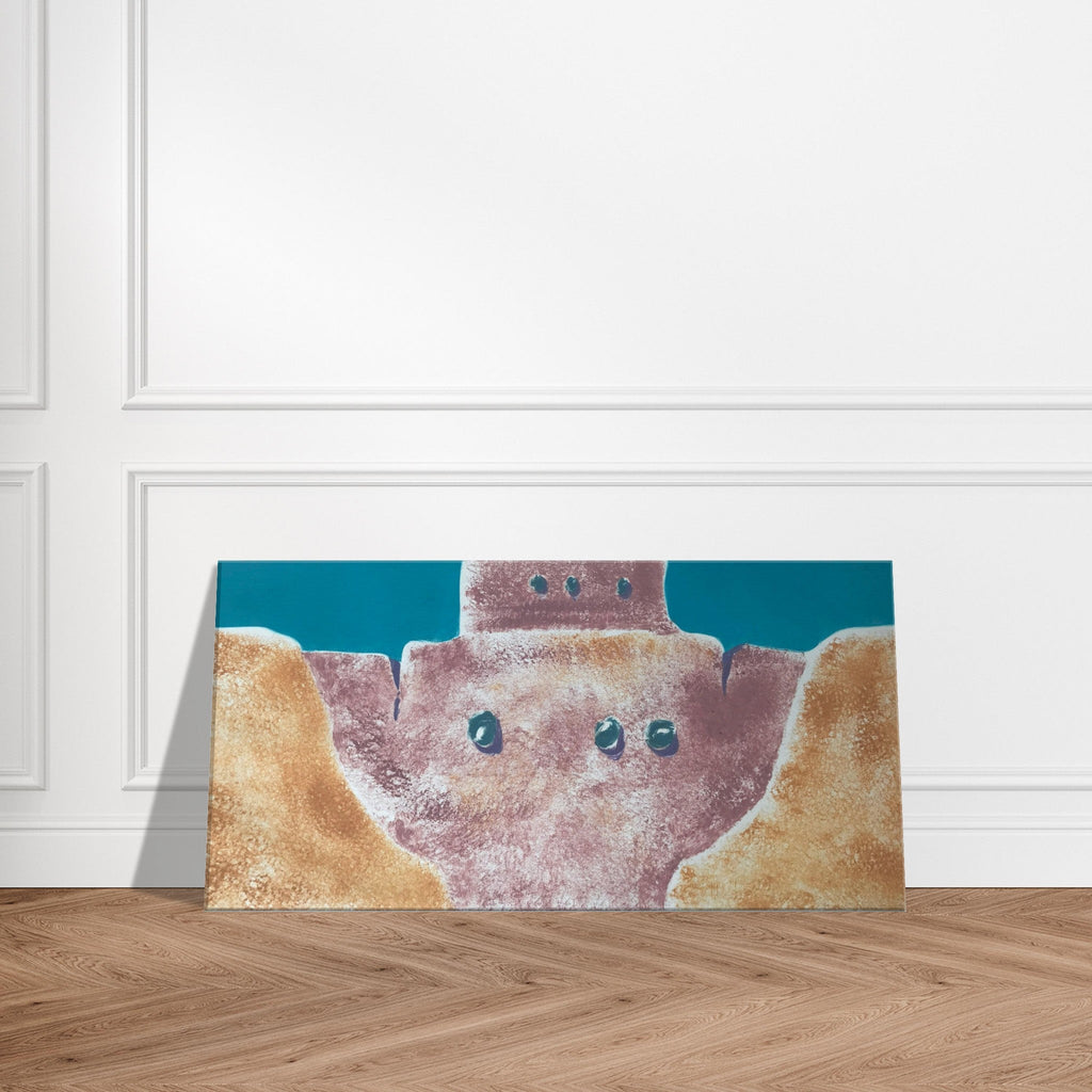 'Pueblo Series 1' Abstract I 12x24 inch Canvas Art Print  I Original Artwork by American Artist Barbara Cleary-1
