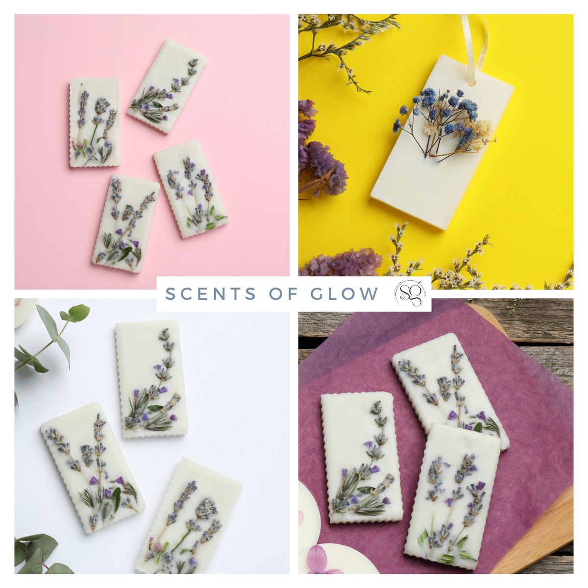 Botanical Wax Sachet – Spa & Relaxation | Calming Closet & Drawer Scents-3