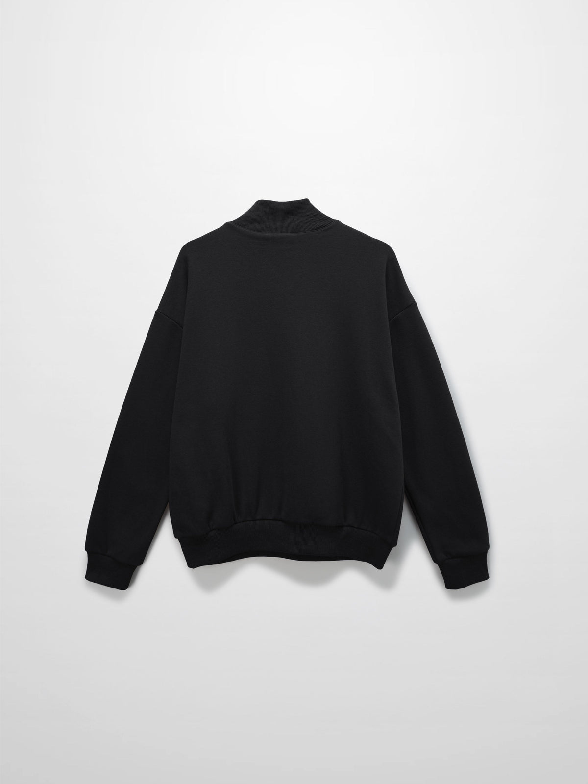 Embossed Crown Sweatshirt-Black-1