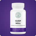 Sleep Well Support Formula supplement bottle for natural stress relief and deep restorative nighttime rest