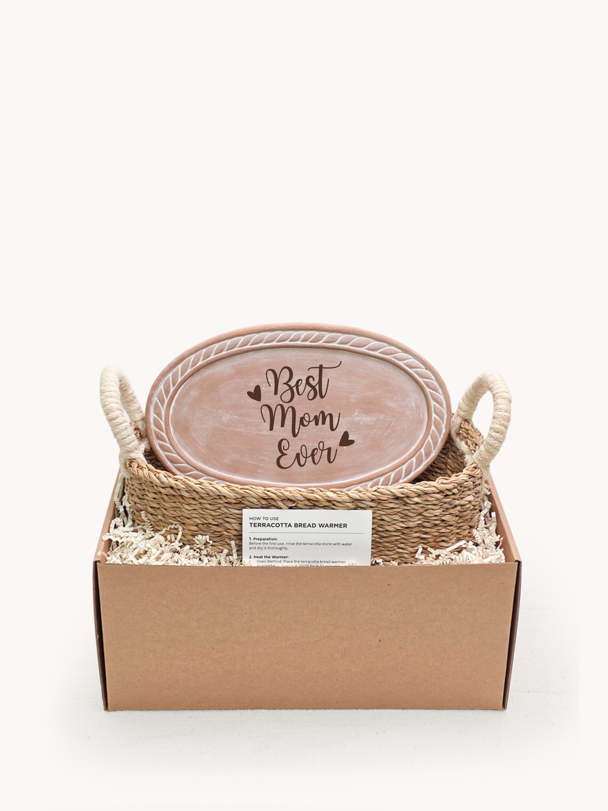 Bread Warmer & Basket - Mom Oval-0