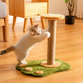 Durable vertical cat scratcher made of sisal featuring a tall post for scratching and stretching