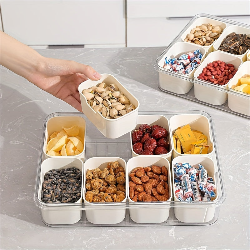 Portable insulated picnic cooler lunch box in polished metal finish with attached foldable camping table. — view 4