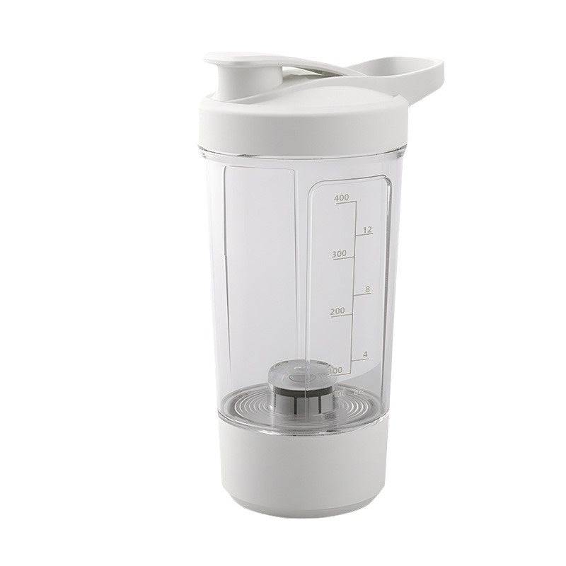 Electric protein shaker cup portable travel tumbler with lid and blending mechanism — view 2