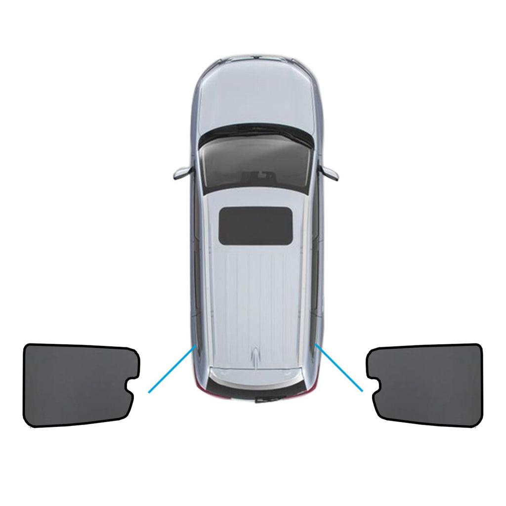 Black nylon mesh magnetic car window sun shade for Mitsubishi Pajero vehicles