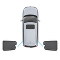 Black nylon mesh magnetic car window sun shade for Mitsubishi Pajero vehicles