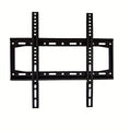 Ultra slim TV wall mount bracket in black solid steel for flat screen televisions
