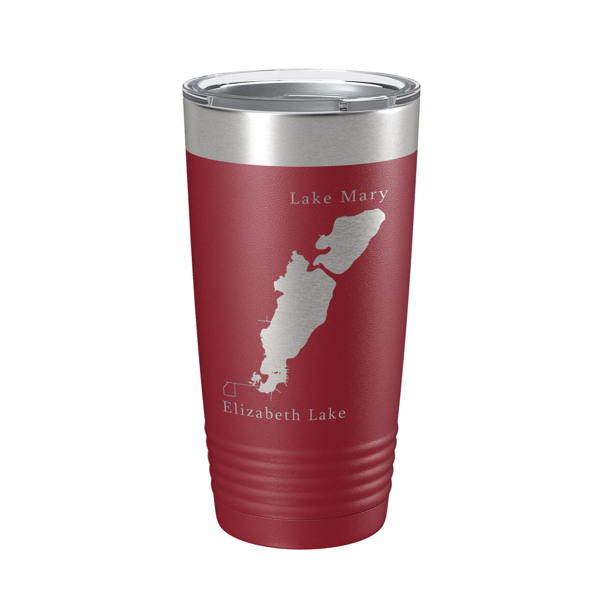 Lakes Mary & Elizabeth Map Tumbler Travel Mug Insulated Laser Engraved Coffee Cup Illinois Wisconsin 20 oz-18
