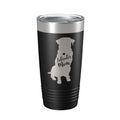 20oz laser-engraved Labrador Retriever dog mom insulated stainless steel travel tumbler with clear lid