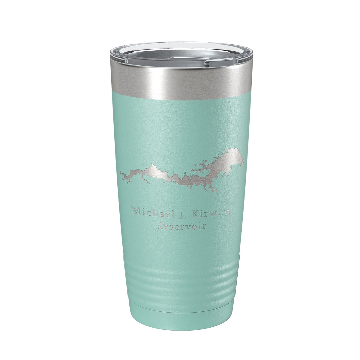 Michael J. Kirwan Reservoir Tumbler Lake Map Travel Mug Insulated Laser Engraved Coffee Cup Ohio 20 oz-12