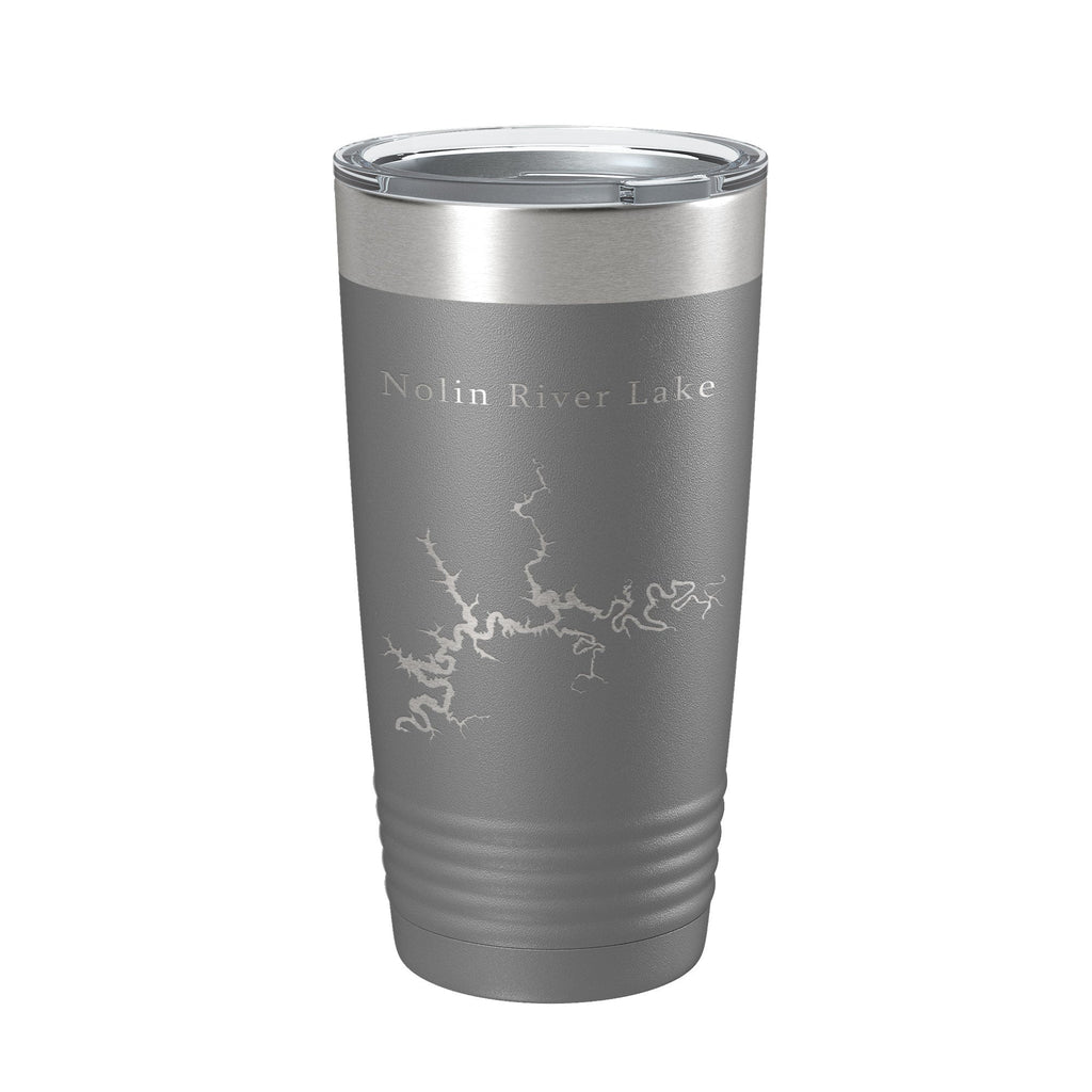 Nolin River Lake Map Tumbler Travel Mug Insulated Laser Engraved Coffee Cup Kentucky 20 oz-16
