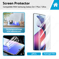 Galaxy S21 Plus screen protector, clear hydrogel film twin pack for scratch and impact protection