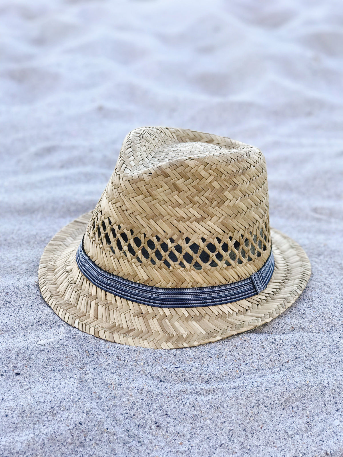 ‘Sunny Day’ Rush Natural Straw Fedora Hat-3