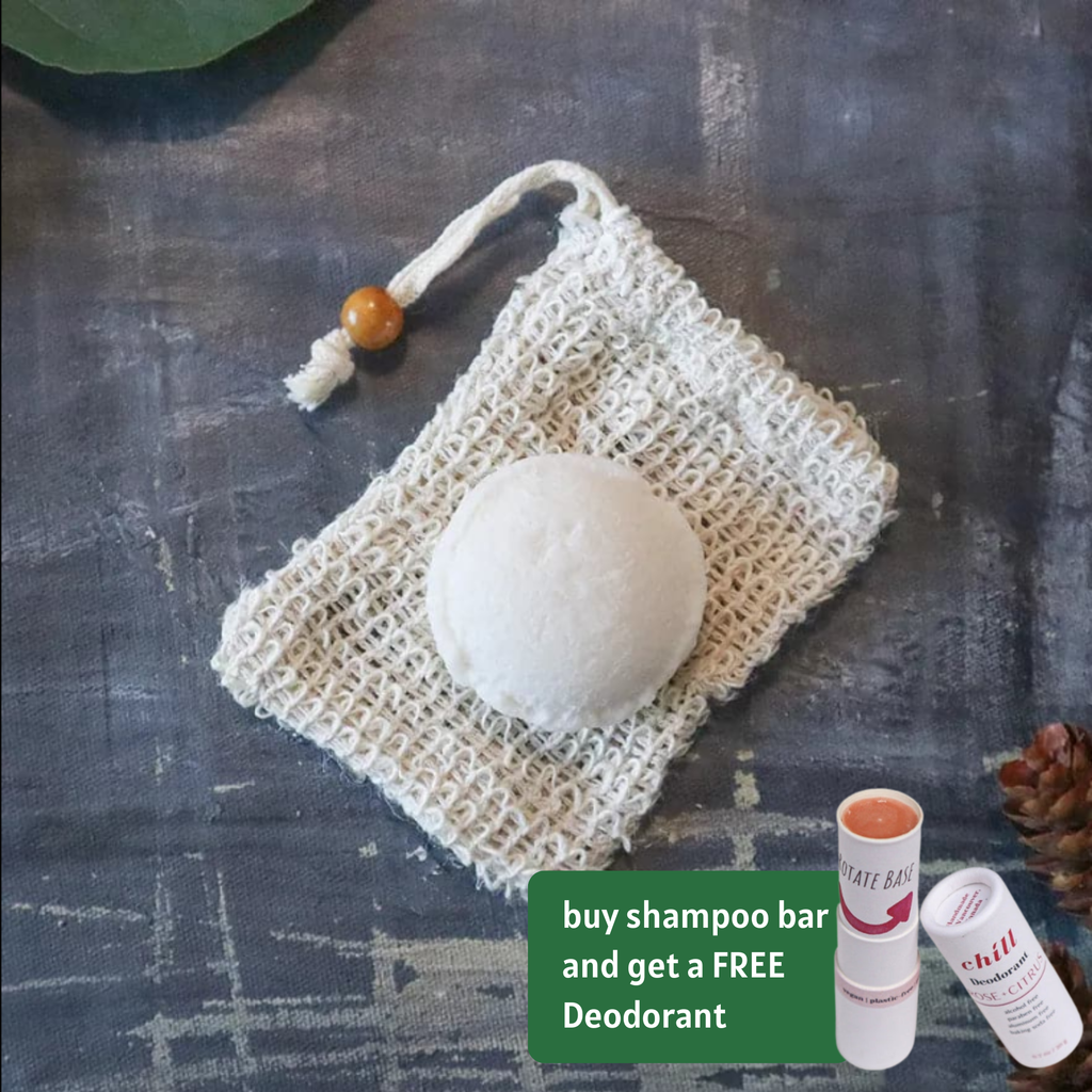 Solid hydrating shampoo bar infused with shea butter and natural botanical extracts for dry hair