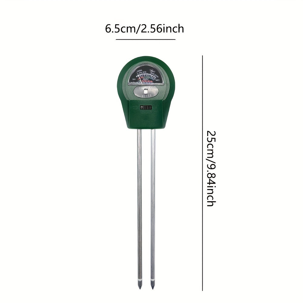 3-in-1 soil pH and moisture meter in durable plastic for indoor and outdoor plant care — view 4