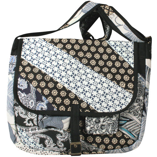 Patchwork Messenger Bag-0