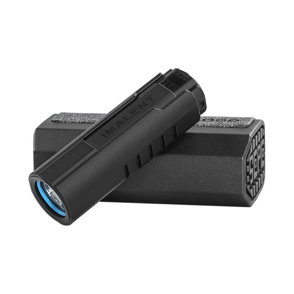 Imalent LD70 Premium 4000 lumen EDC flashlight in durable aluminum with smart charging and storage case — view 2