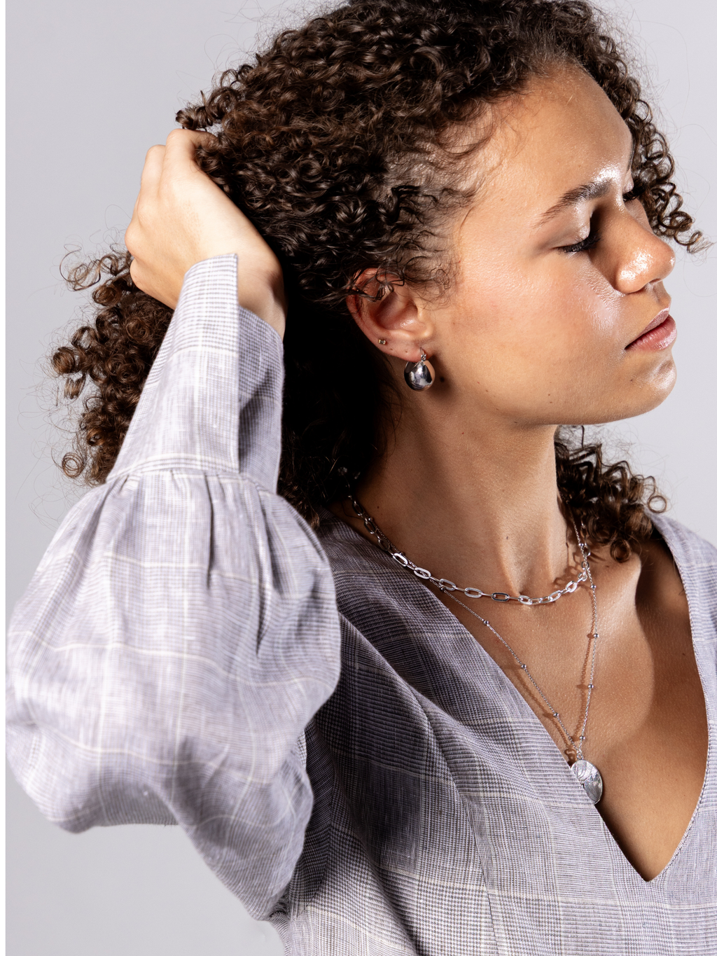 Sterling Silver Medallion Necklace – Day | No More Nobody-4
