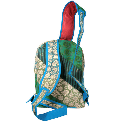 Patchwork Backpack-0