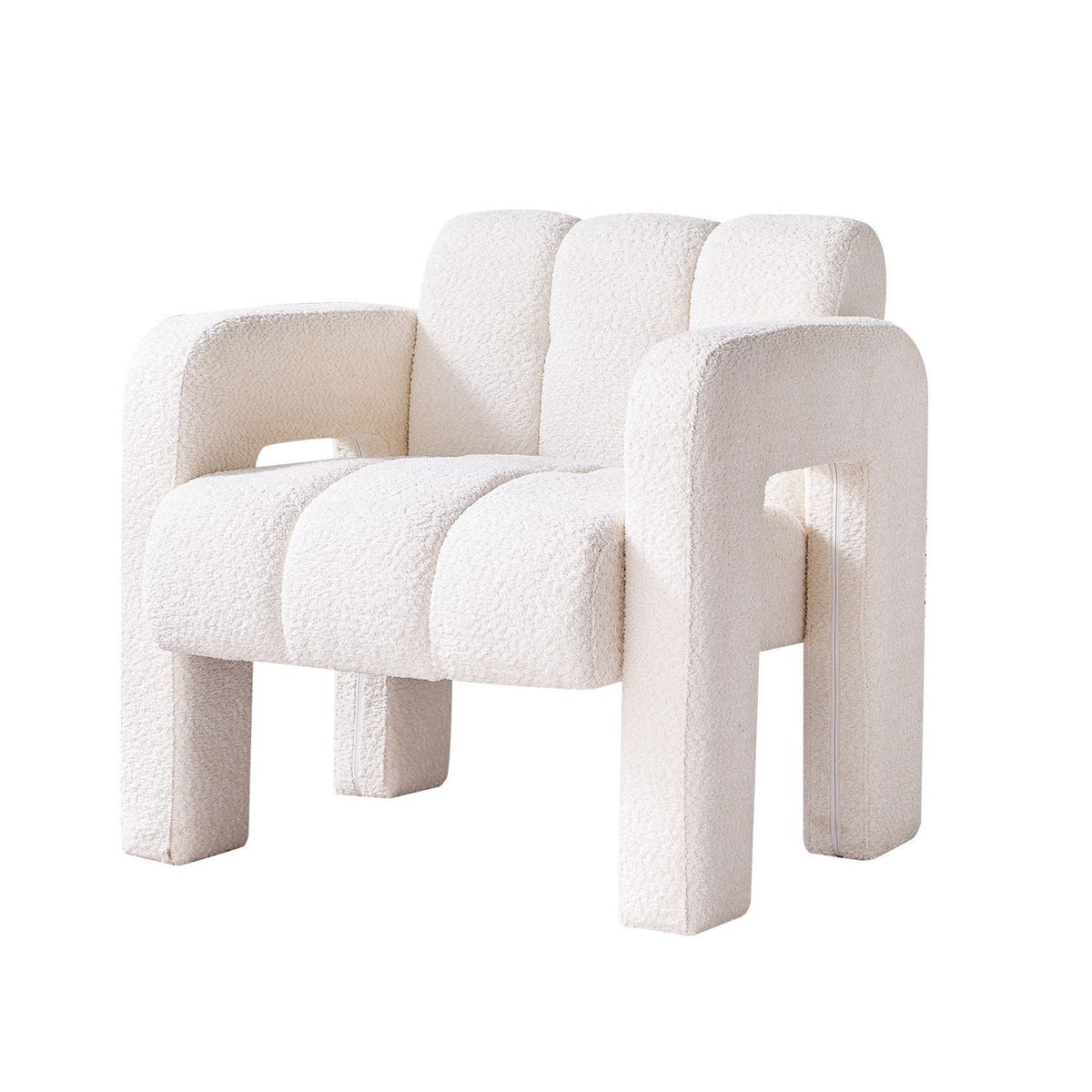 31.10" Wide Boucle Upholstered Accent Chair-0