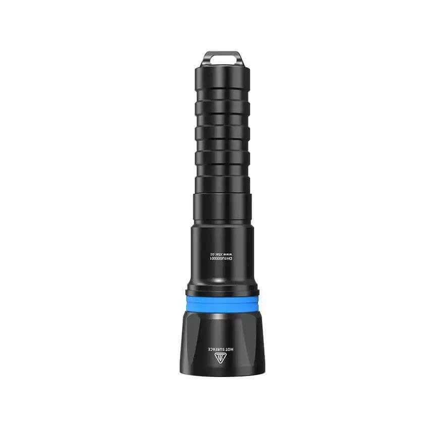 XTAR Hunter DH1 black aluminum alloy dive light with magnetic button and lanyard for spearfishing — view 5