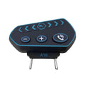 Wireless motorcycle helmet headset device with waterproof casing and built in flashing safety light