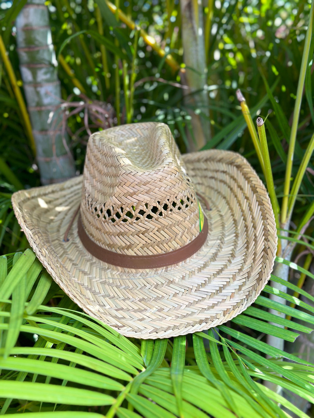 ‘Rodeo Ready’ UV Protected Natural Straw Cowboy Hat-2