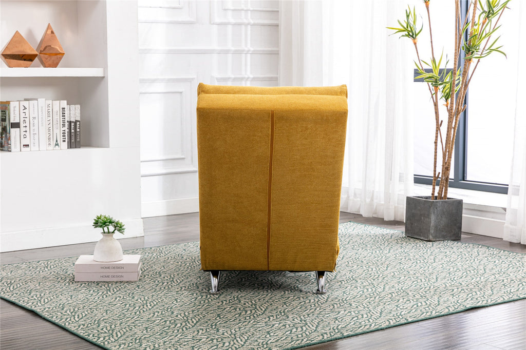Linen Chaise Lounge Modern Message Chair-2