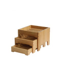Craster Rustic Mini Oak Three-Tier Stand SKU: RU_476_G-0