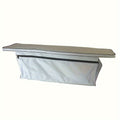 Silvery gray waterproof boat under-seat storage bag made of durable 420D Oxford cloth.