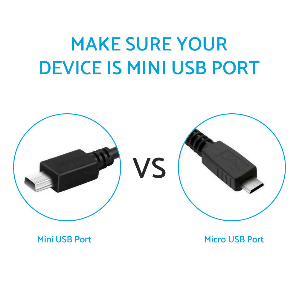 Mini USB dash cam hardwire kit with black fireproof extended cable and built-in power module — view 2