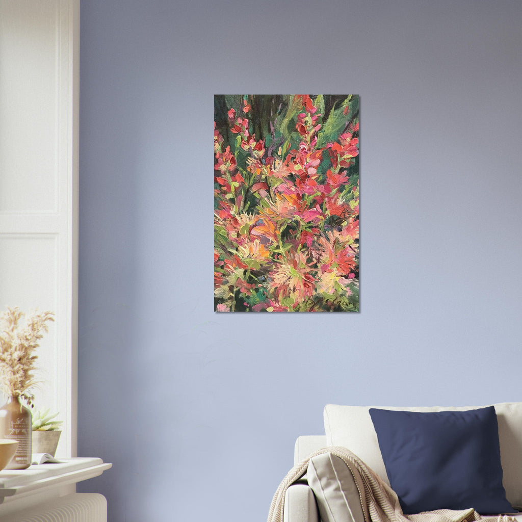 'Blossom Study' Floral I 16x24 Museum-Quality Matte Paper Poster | Original Artwork by American Artist Barbara Cleary (Fall Collection)-3