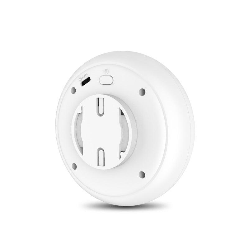 White plastic electronic cat litter basin deodorizer device with USB charging cable for pet odor control — view 5