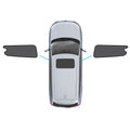 Black magnetic car window shade installed on an LDV G10 vehicle window for UV protection