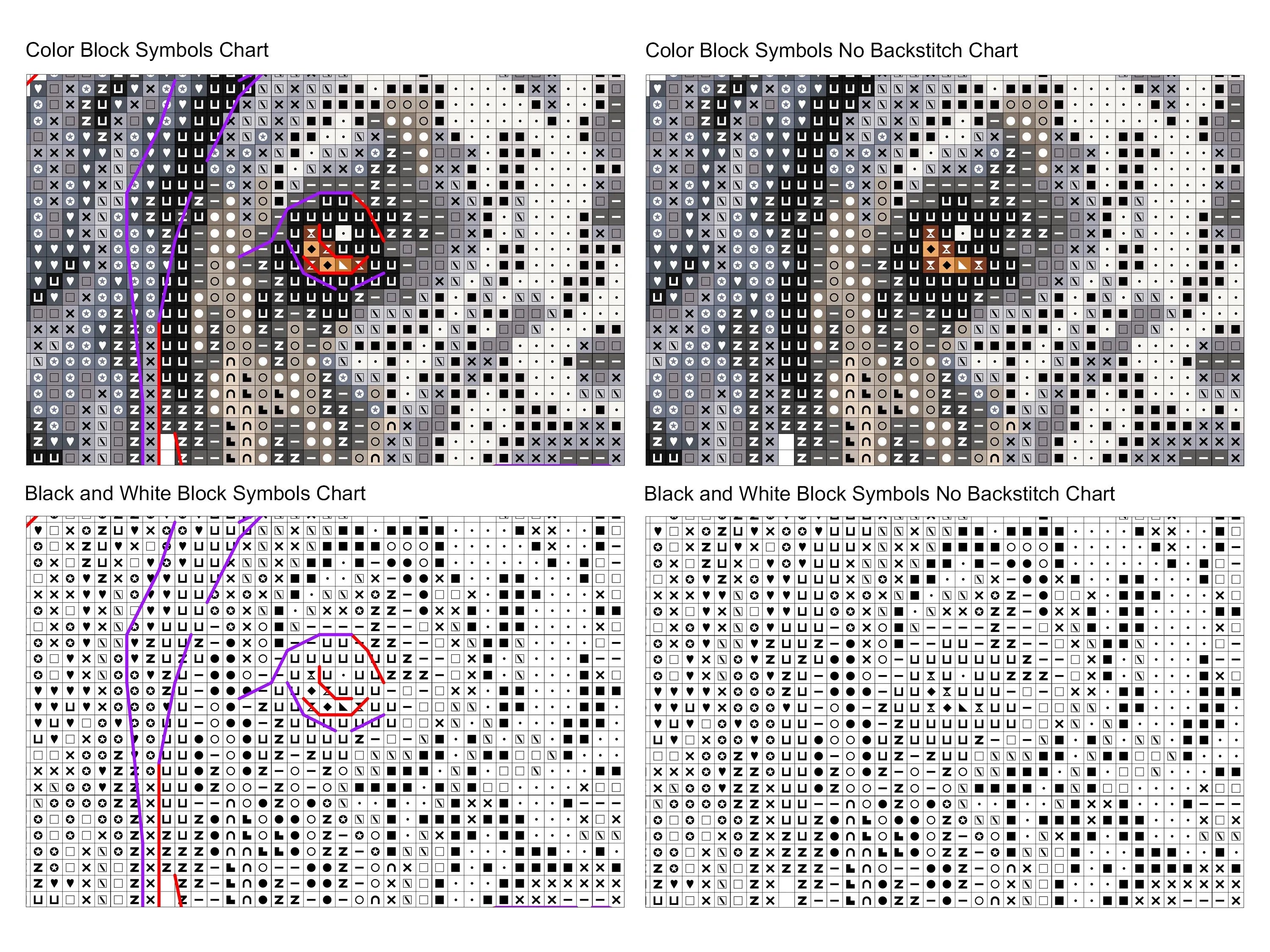 Finished Dalmatian dog cross stitch portrait pattern showing a white dog with black spots — view 2